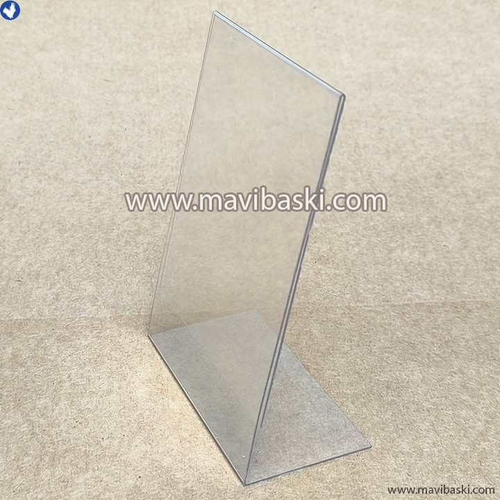 Pvc L Tipi Stand Etiketlik Dikey