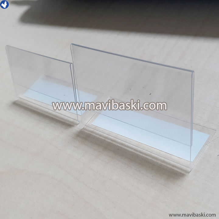 Pvc L Stand, Masaüstü Pvc Stand, L tipi stand, L tipi dikey stand
