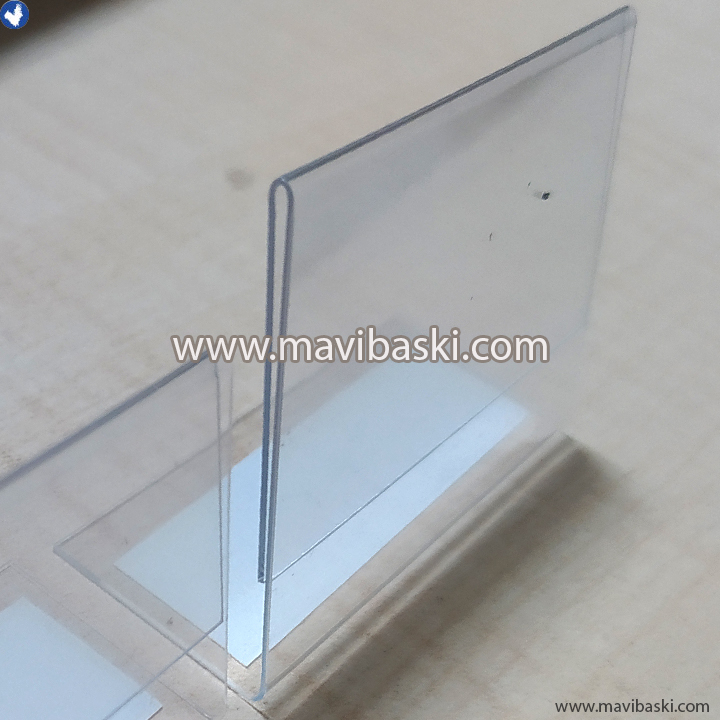 Pvc L Stand, Masaüstü Pvc Stand, L tipi stand, L tipi dikey stand
