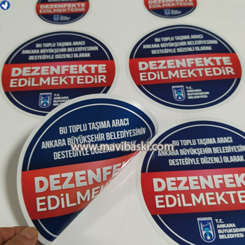 opak sticker etiket baskı, şeffaf sticker etiket baskı, sandviç sticker etiket baskı